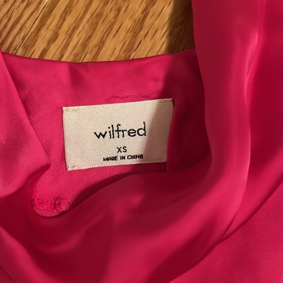 Wilfred hot pink silk tank top - Picture 2 of 2